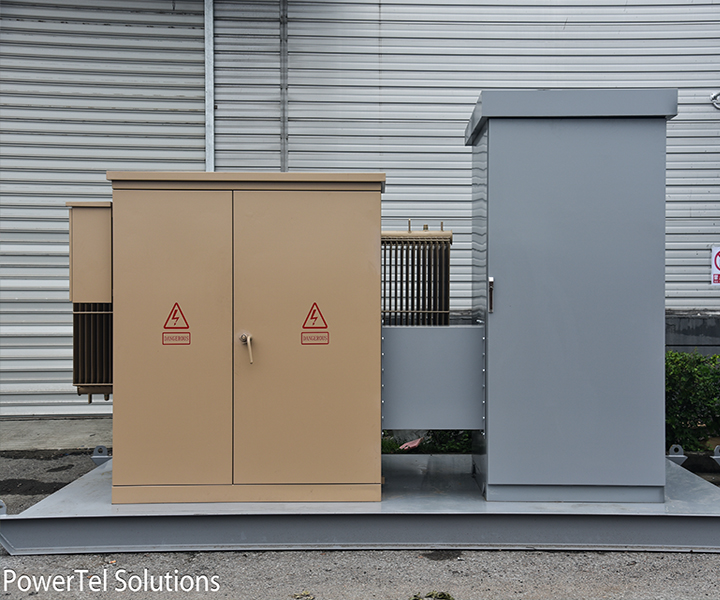 combo transformer or skid mounted transformer integrated with switchgear