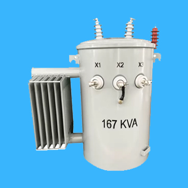 167 KVA pole mounted transformer